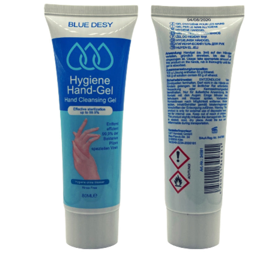 Desinfektionsmittel Händedesinfektionsgel von Blue Desy 80ml