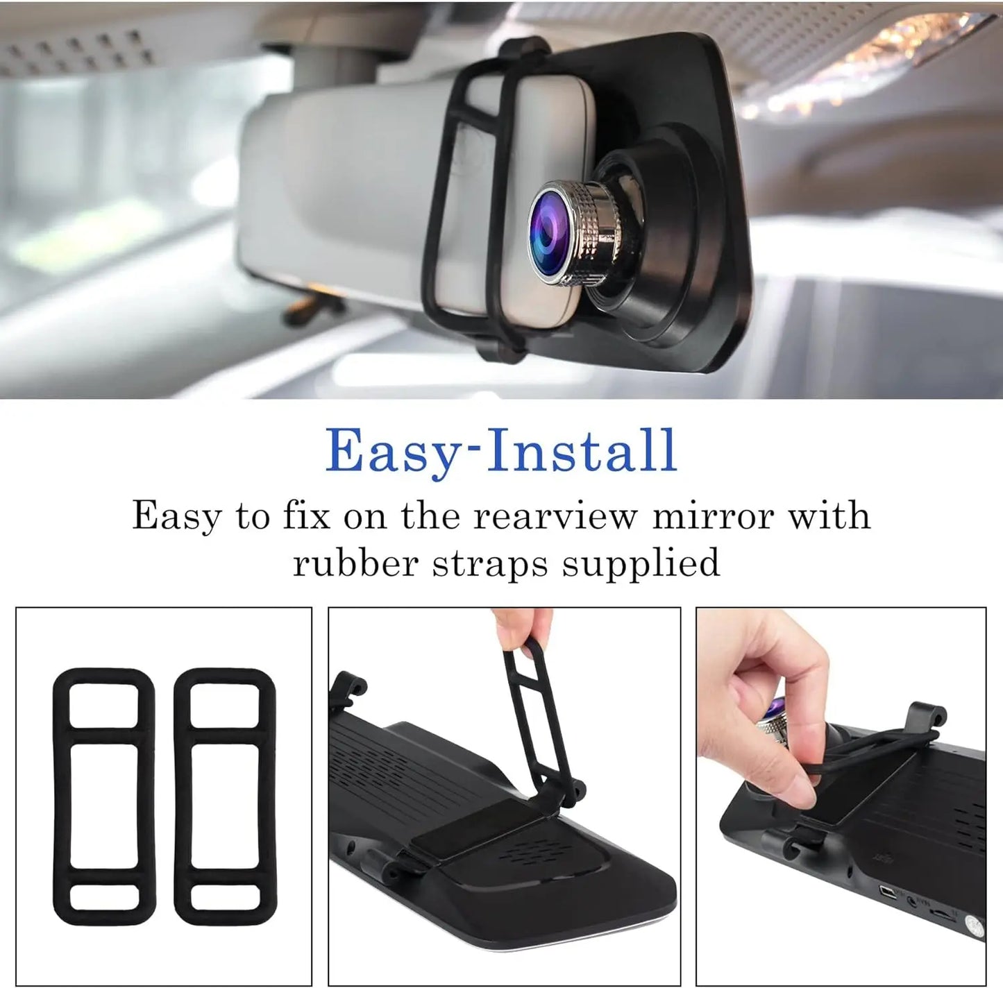 Dashcam Spiegeldashcam mit Rückfahrkamera von Chortau Kie.Com UG