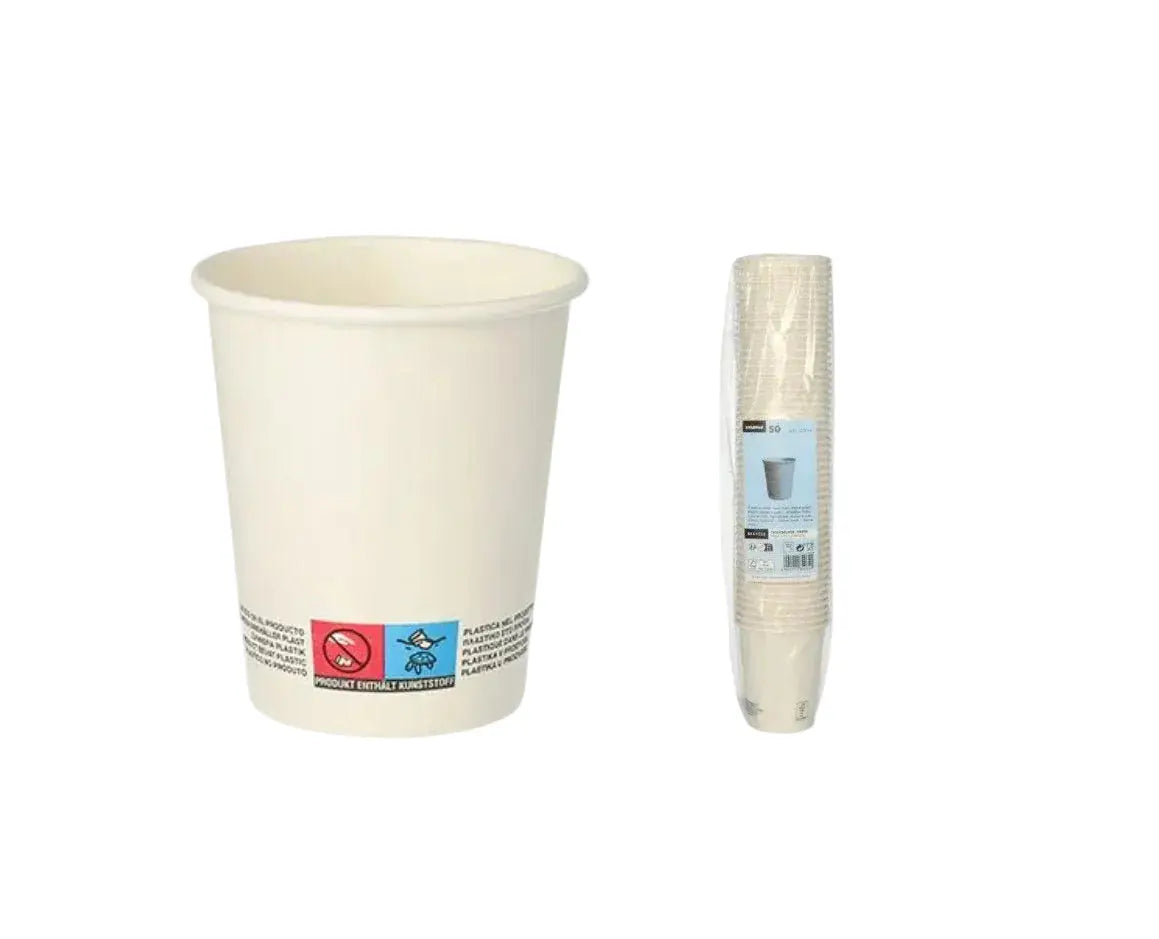 Pappbecher für Heißgetränke, 0,2 l weiss von Starpak 50 Stück kiecom-store.com