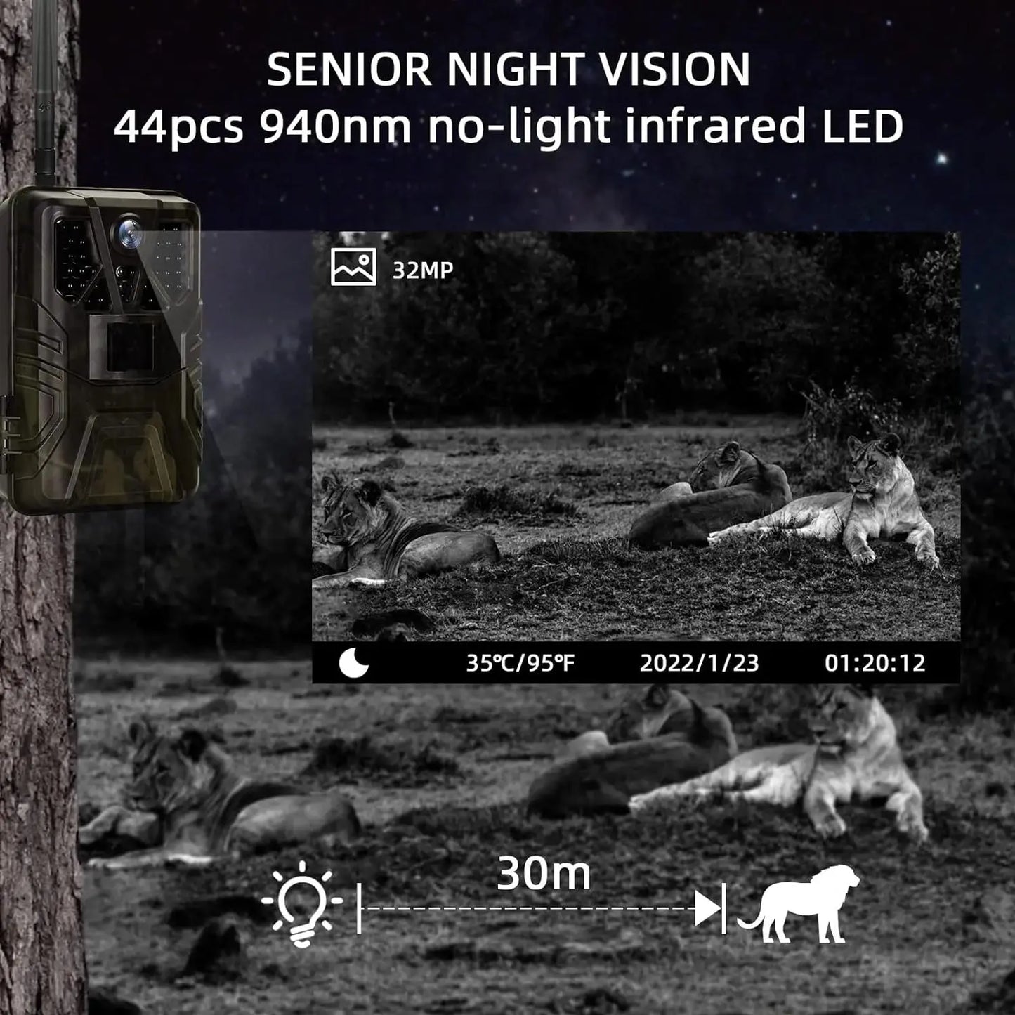 Wildkamera Überwachungskamera HC-900 Pro von Suntekcam Kie.Com UG