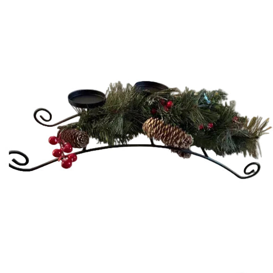 Weihnachts-Kerzenhalter mit 3 Kerzen