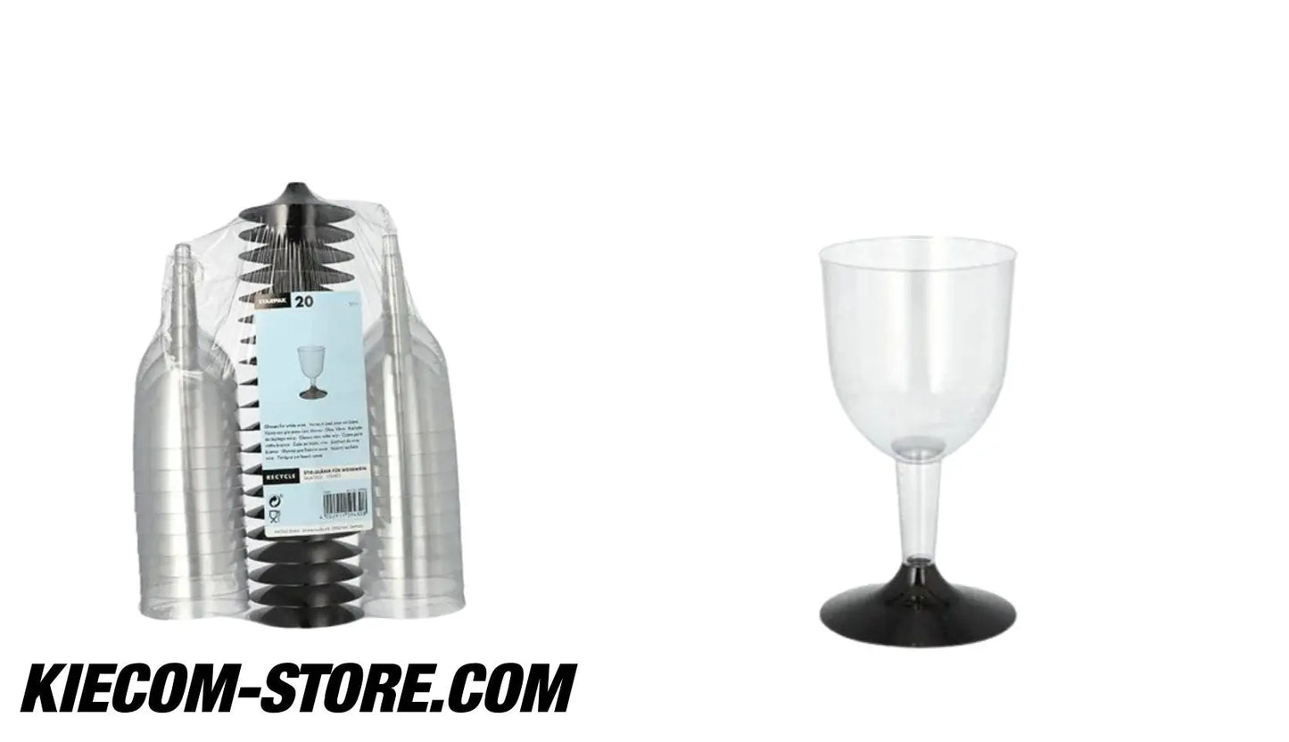 Weißweingläser Einweg, 0,1 l, glasklar, PS, Ø 6,7 cm, 11 cm kiecom-store.com