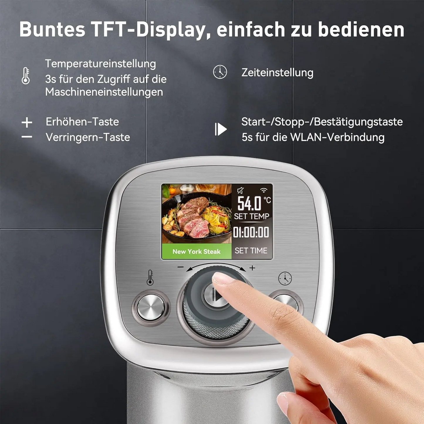 Niedrigtemperatur-Schongarer Sous Vide Garer Stick von KitchenBoss G320 kiecom-store.com