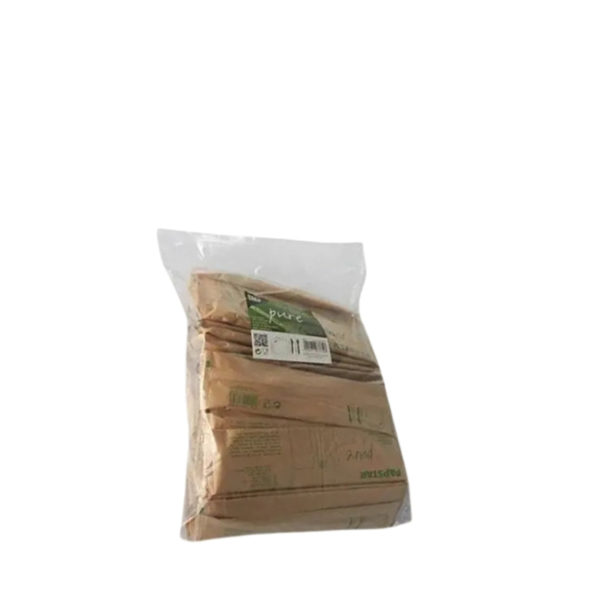 Besteckset aus Holz  "pure", Messer, Gabel, Serviette in Papierbeutel von Papstar 50 Stück