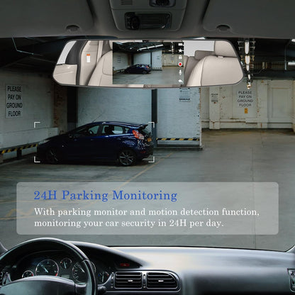 Dashcam Spiegeldashcam mit Rückfahrkamera von Chortau