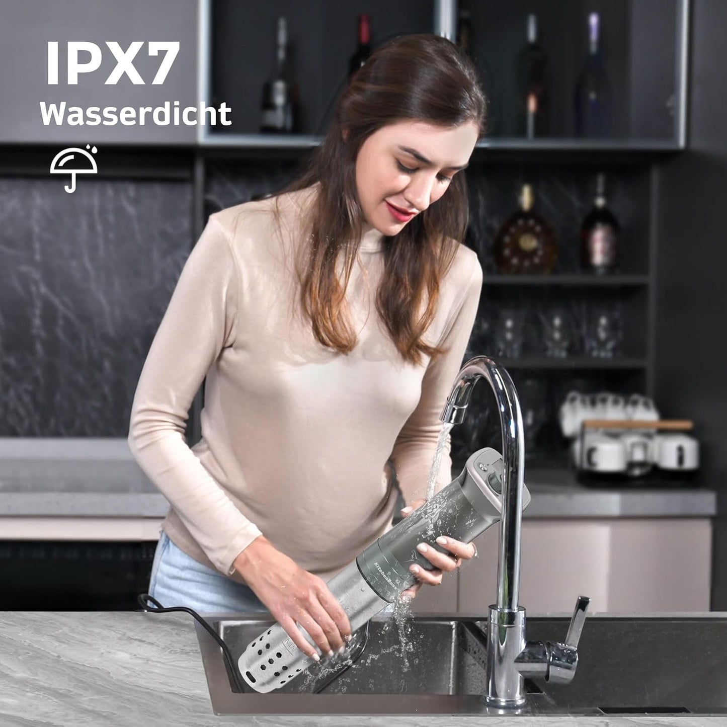 Niedrigtemperatur-Schongarer Sous Vide Garer Stick von KitchenBoss G320