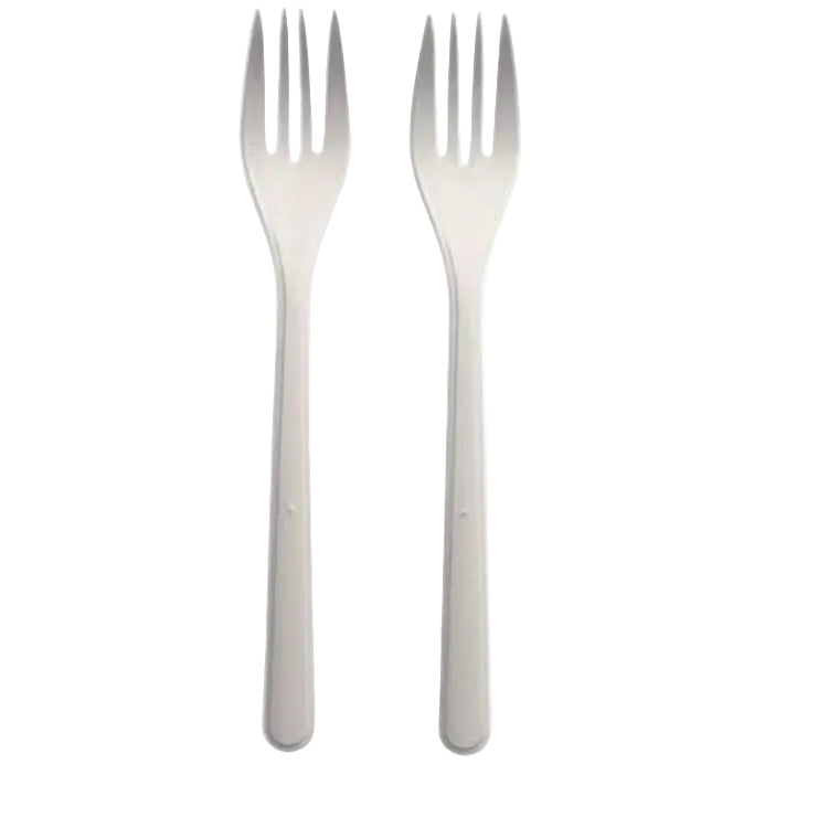 Gabeln (Mehrweg), PP, 18,5 cm, weiss, extra stabil