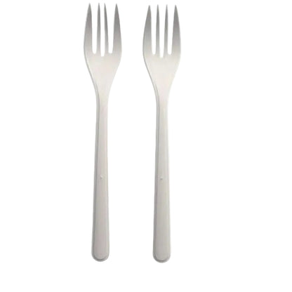 Gabeln (Mehrweg), PP, 18,5 cm, weiss, extra stabil