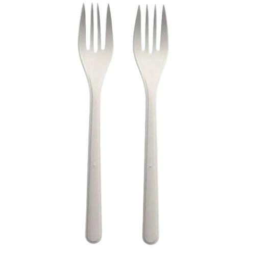 Gabeln (Mehrweg), PP, 18,5 cm, weiss, extra stabil