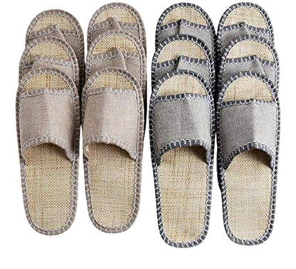 Gästehausschuhe  Hausschuhe Gäste Pantoffeln  6er Set von GWELL