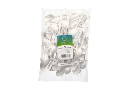 Kaffeelöffel (Mehrweg), PP, 13 cm, weiss, extra stabil