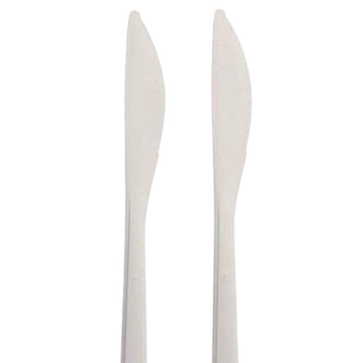 Messer (Mehrweg), PP, 18,5 cm, weiss, extra stabil ( 50 Stück) Circulware by Haval