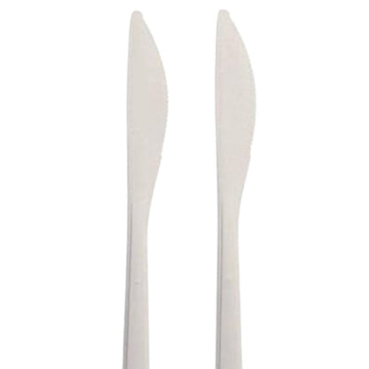 Messer (Mehrweg), PP, 18,5 cm, weiss, extra stabil ( 50 Stück) Circulware by Haval