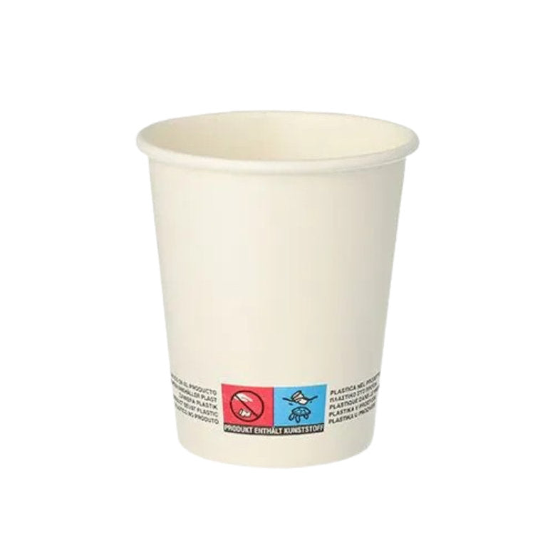 Pappbecher für Heißgetränke, 0,2 l weiss von Starpak 50 Stück