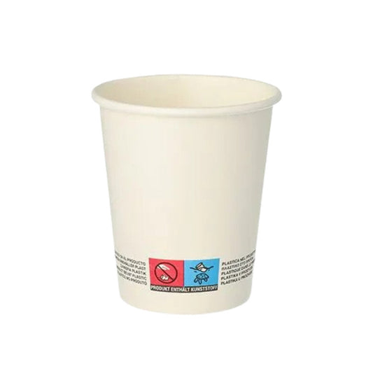 Pappbecher für Heißgetränke, 0,2 l weiss von Starpak 50 Stück