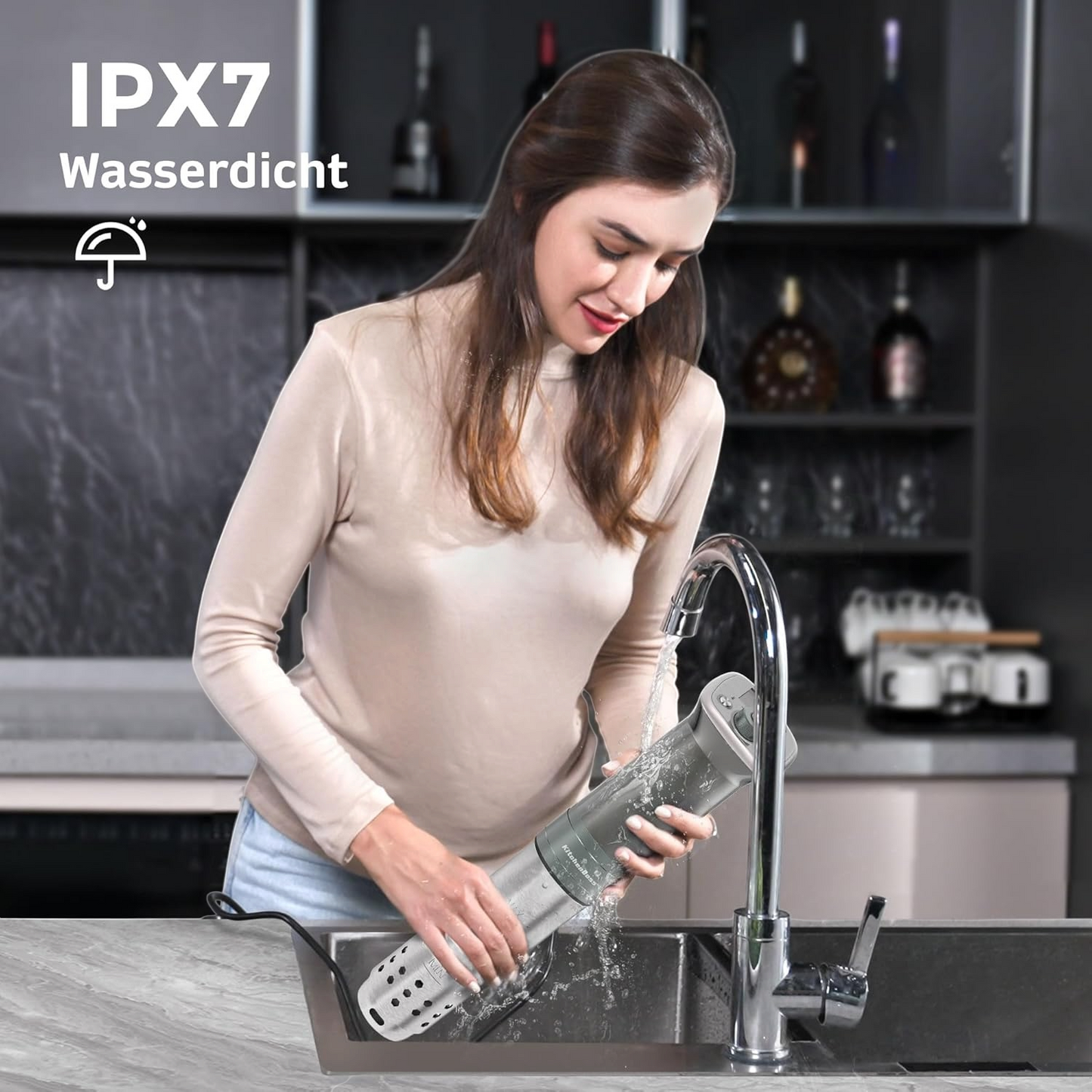 Niedrigtemperatur-Schongarer Sous Vide Garer Stick von KitchenBoss G320
